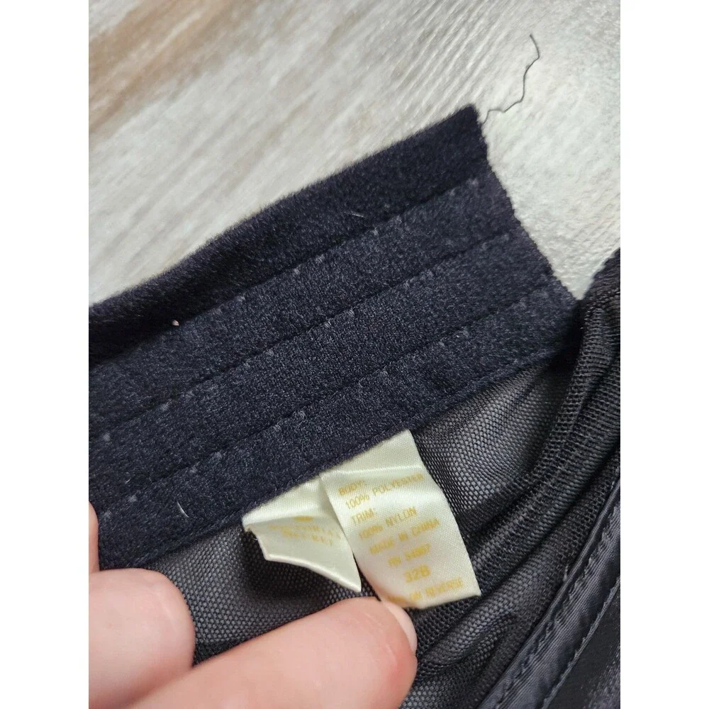 VTG Victoria’s Secret Gold Crown Corset 32B Black Lace Satin Sheer Bustier EUC - Picture 8 of 9